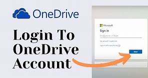 How to Login To OneDrive Account? Microsoft 365 OneDrive Login Online from Computer PC