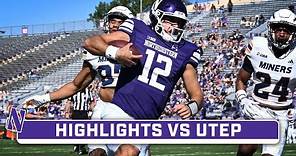 UTEP at Northwestern | Highlights | Big Ten Football | Sept. 9, 2023