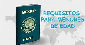 Trámite de pasaporte mexicano para menores de edad por primera vez
