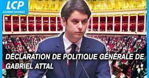 Déclaration de politique générale de Gabriel Attal en intégralité - 30/01/2024
