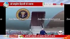 Joe Biden saluted the Indian flag at Delhi airport?