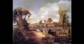 John Constable - Flatford Mill and East Bergholt, then and now.