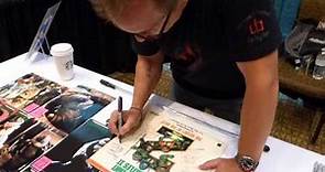 Leif Tilden signing autographs, TMNT movies, Donatello