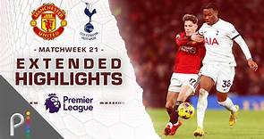Manchester United v. Tottenham Hotspur | PREMIER LEAGUE HIGHLIGHTS | 1/14/2024 | NBC Sports