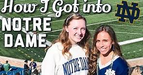 How I Got Into Notre Dame! (GPA, scores, activities, essays...) | Abby Urban