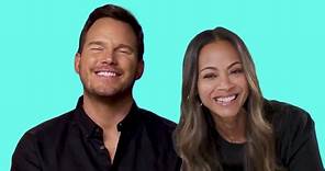 chris pratt and zoe saldana being a married couple for 13 minutes straight