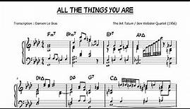 All The Things You Are (Transcription) - The Art Tatum / Ben Webster Quartet (1956)