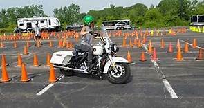 Kaitlin Riley Lock and Lean Precision Motorcycle Competition Judges Run 2019