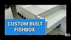 Custom built from scratch foam insulated fiberglass fishbox for Downeaster fishing boat.