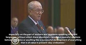 Yuri Andropov's Speech at the 60th Anniversary of the USSR Meeting (English subtitles)