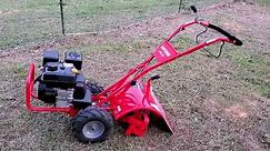Review and use of our new Craftsman 16 inch 208cc Rear Tine Tiller #lazypondfarm