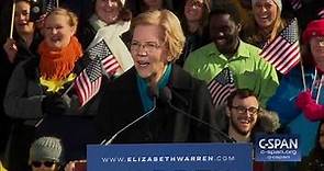 Senator Elizabeth Warren Presidential Campaign Announcement (C-SPAN)