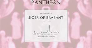 Siger of Brabant Biography - Belgian philosopher, c. 1240–1284