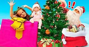¿Dónde se esconde Papá Noel? Las aventuras de Maya y Lina. Vídeos para bebés.