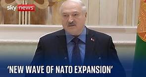 Belarus: 'Today we see a new wave of NATO expansion' - Alexander Lukashenko