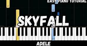 Adele - Skyfall (Easy Piano Tutorial)