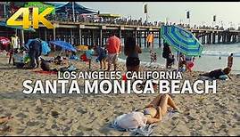 SANTA MONICA - Walking Santa Monica Beach Pier, Los Angeles, California, USA, Travel, 4K UHD