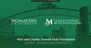 WATCH LIVE: MSU and Charles Stewart Mott Foundation to host joint announcement in Flint. https://nbc25news.com/