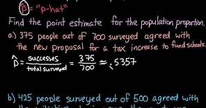How to Find the Point Estimate for the Population Proportion