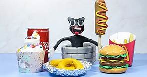 Mukbang Animation : Cartoon Cat Tries McDonald's Burger Set | ASMR Eating Sounds & Funny Video