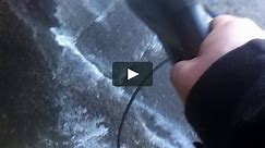 Karcher pressure washer, drawing water from bucket