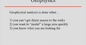 Geophysics Lecture 1 Introduction to Geophysics