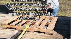 Spend literally $50,000-100,000 a year in @Lowe’s and they want to charge you for a damn pallet when you purchase concrete— yet if you asked their actual workers to unload it individually they would’ve cried alligator tears! 🙄 #TheV6Ranch #TheV6Ranchfam #Lowes #loweshomeimprovement