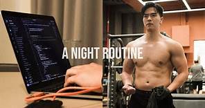 A NIGHT ROUTINE | Late night coding session, gym, food, chill vibes
