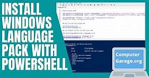 How To Install Language Packs in Windows 10 With Powershell