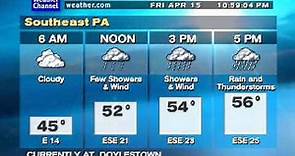 Doylestown, PA Weatherstar XL - Wind Advisory - 4/15/2011