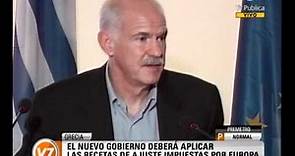Visión Siete: Renunció Papandreu y aplicarán el ajuste en Grecia