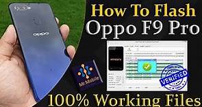 Oppo F9 Pro CPH1825 Full Flash Stock Firmware Pattren Remove OS Repair