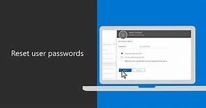 How to reset user passwords for Microsoft 365