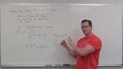 Introduction to Time Rate of Change (Differential Equations 5)