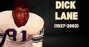 Dick "Night Train" Lane: NFL Defensive Ace