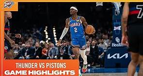 OKC Thunder vs Detroit Pistons | Game Highlights | October 30, 2023