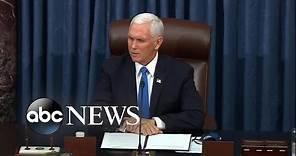 Mike Pence delivers remarks on Capitol breach