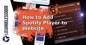 How to Add Spotify Player to Website