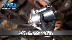How to Replace Starter 1995-2001 Ford Explorer