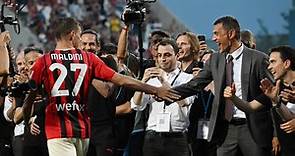 Paolo Maldini watches his son lift Scudetto as Daniel becomes THIRD generation to win league at AC Milan