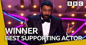 Adeel Akhtar wins Best Supporting Actor for Sherwood | BAFTA TV Awards 2023 - BBC