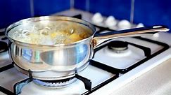 Potatoes Boiling Pan On Gas Stove Stock Footage Video (100% Royalty-free) 867448 | Shutterstock