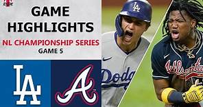 Los Angeles Dodgers vs. Atlanta Braves Game 5 Highlights | NLCS (2020)