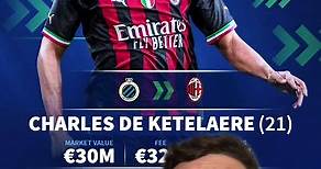 Huge transfer for Milan as they complete the signing of Charles De Ketelaere! 🇧🇪💎 #deketelaere #acmilan #seriea #donedeal #football #transfermarkt