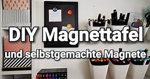 DIY Magnettafel und selbstgemachte Magnete I Bottlecaps I Magnetpapier