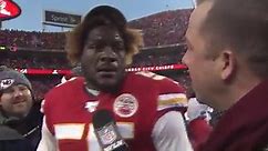 Frank Clark goes OFF after Chiefs win AFC Championship