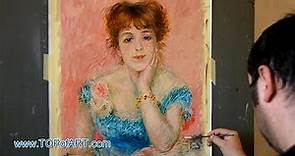 Bust of Jeanne Samary - Renoir | Art Reproduction Oil Painting