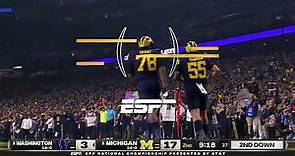 Kenneth Grant | Michigan defensive lineman with a sack |college football national championship 2024