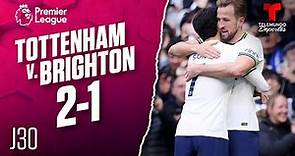 Highlights & Goals | Tottenham v. Brighton 2-1 | Premier League | Telemundo Deportes