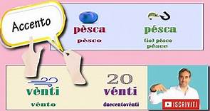 parole omografe e omofone in Italiano, accento acuto, accento grave, amplia il tuo lessico in ita